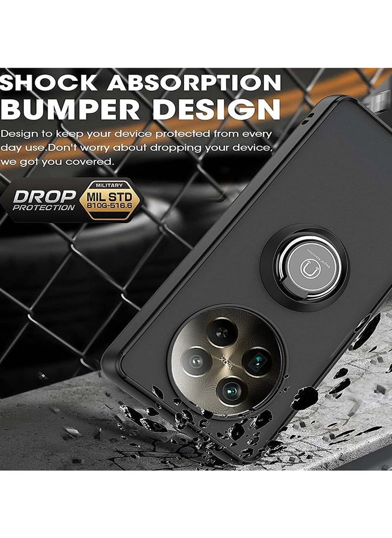 Case For Honor X9C 5G Rotational Metal Ring Grip Kickstand Cover Magnetic Car Mount Holder Case Shockproof Anti Fingerprint Case for Honor X9C 5G  - Image 4