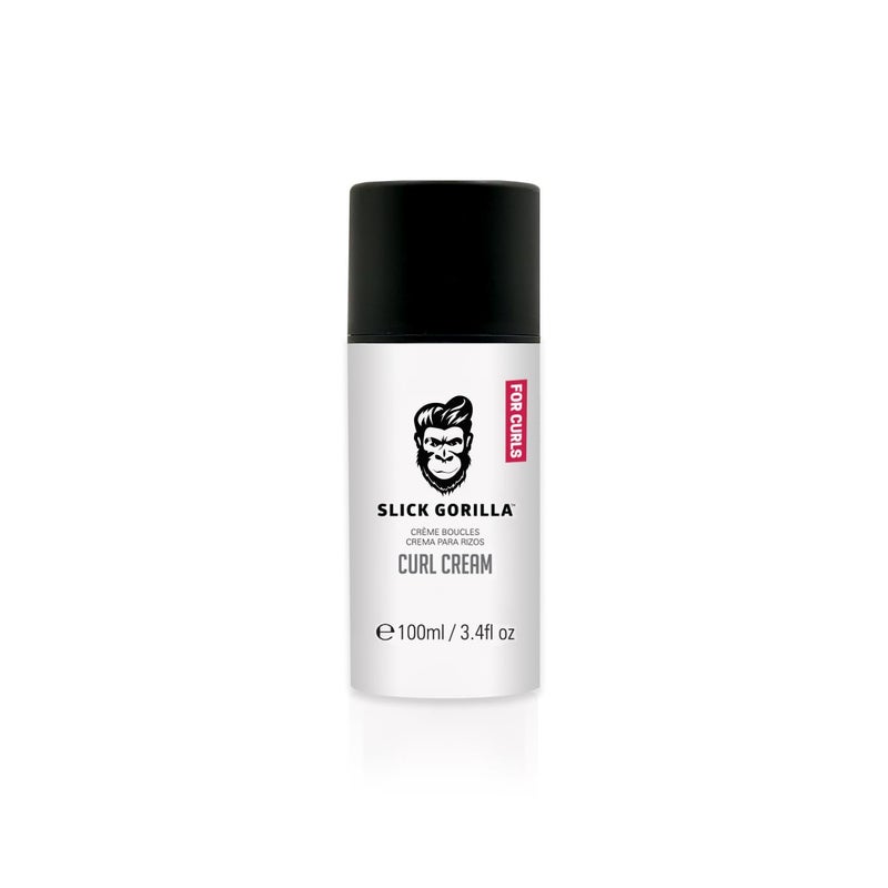 Slick Gorilla Curl Cream, Lightweight Curling Cream for Definition, No-Frizz, No Flyaways, Curl Defining Wavy & Curly Hair Styling Products, 100 ml