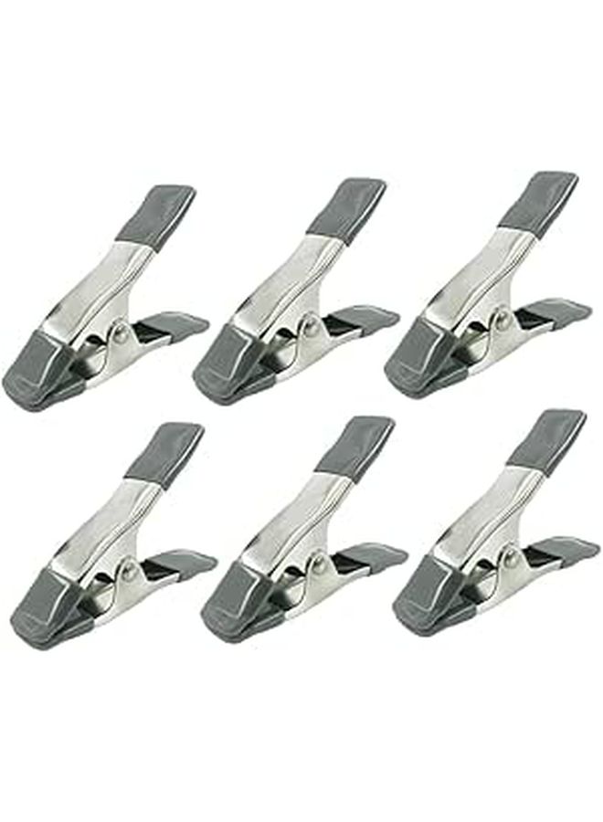 Heavy Duty Photography Background Clips Set 4 Inch 6pcs Spring Clamps - Image 1