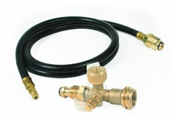 Camco 59125 Propane Brass Tee with 5' Hose