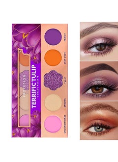 Profusion Cosmetics Blooming Hues 5 Shade Eyeshadow Palette Mauve  - Image 2