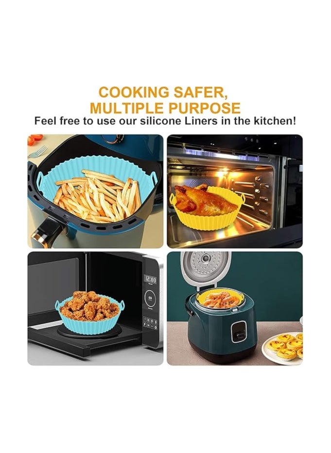 KITCHENOO 3PCS Silicone Air Fryer Tray  -Multicolor  - Image 5