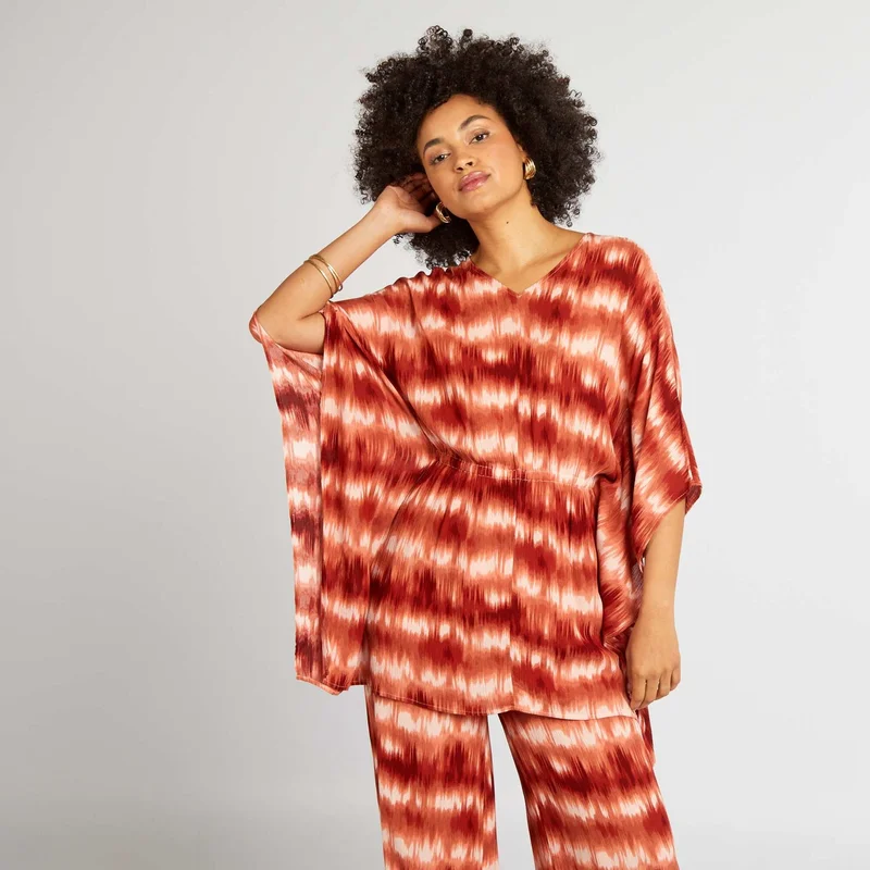 Kiabi Blouse With Butterfly Sleeves Pink