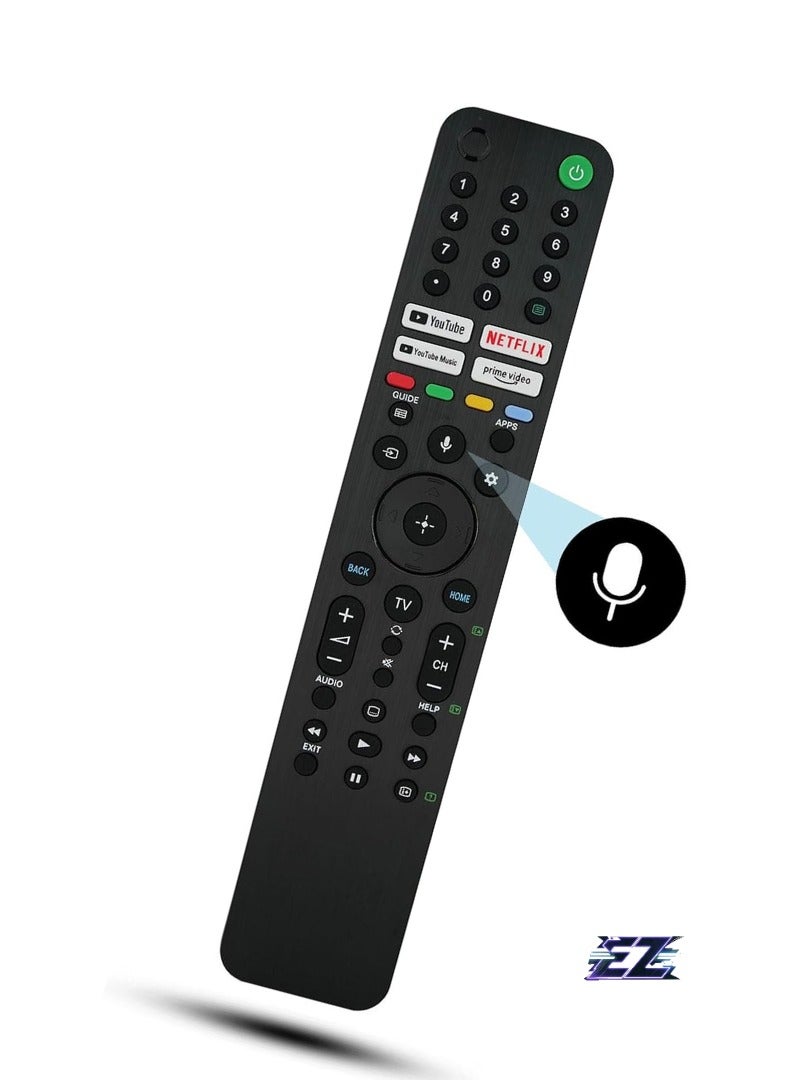 ELTRAZONE جهاز التحكم عن بُعد البديل Voice RMF-TX520P لجهاز تلفاز سوني برافيا LCD KD-43X80J KD-50X80J KD-55X80J KD-55X85J KD-65X80J KD-65X85J KD-75X85J XR-55A80J XR-55X90J XR-60J 5A80J XR-65X90J XR-77A80J - Image 2