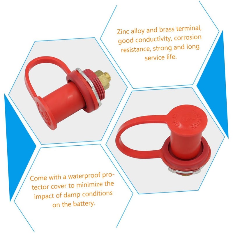 250A Battery Charger Post with Remote Jumper Connector Durable Vehicle Terminal Cover - Image 5