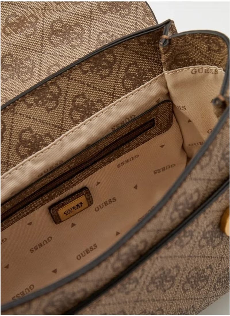 GUESS - Top Handle Flap Handbag - Image 1