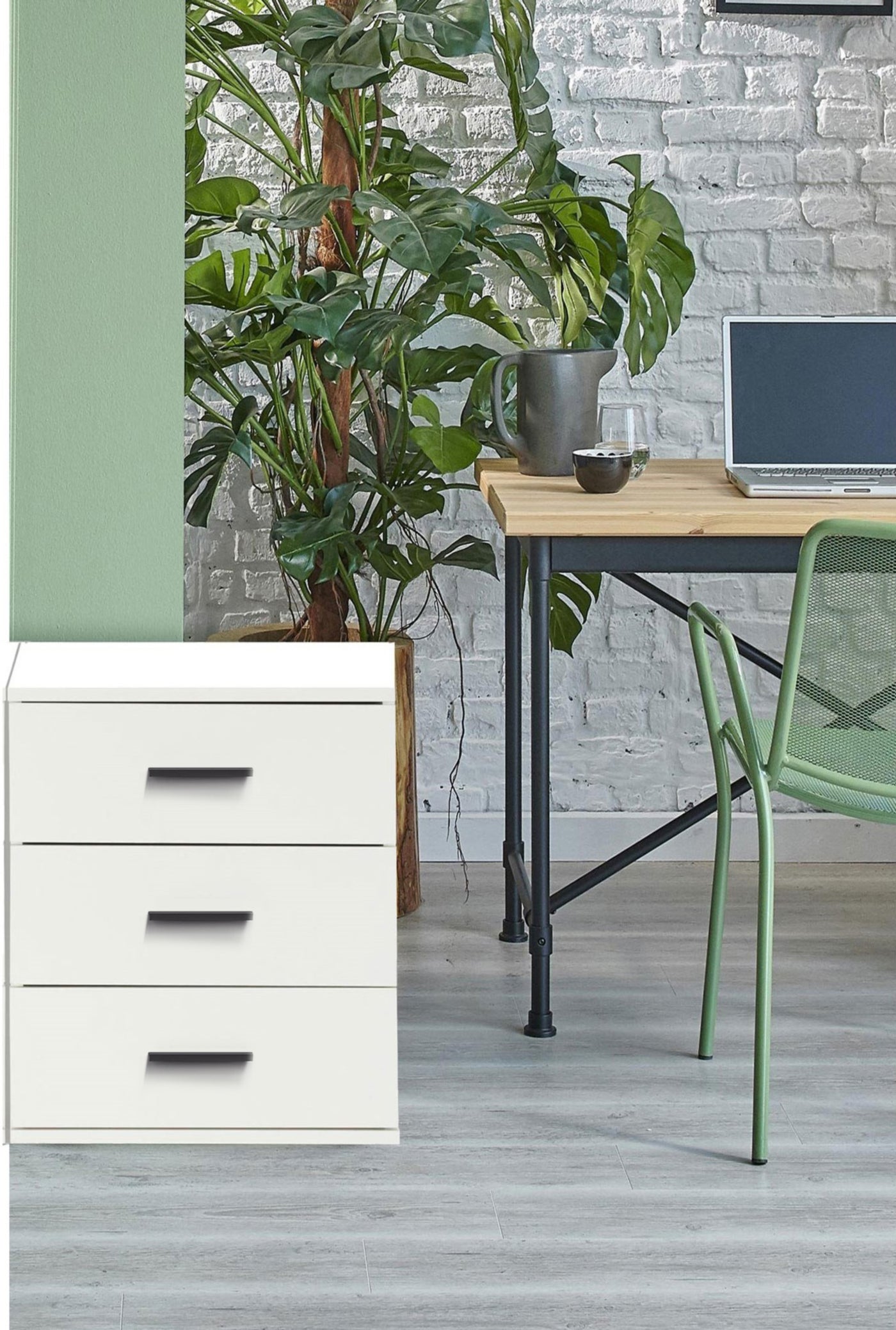 Modern MDF nightstand - Height 65 cm - Width 50 cm - Depth 36 cm, from Furniture Store.