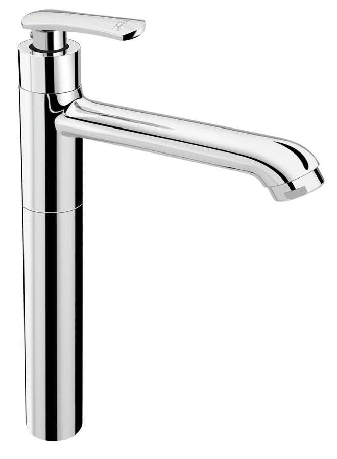 Plantex Pure Brass High Neck Pillar Cocke for Basin with Teflon Tape/Tap for Wash Basin with 7 Year Warranty - (3521, Chrome) - Image 1