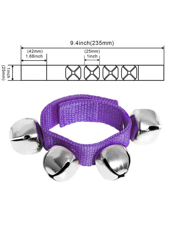 Augshy 24 Pcs Wrist Band Jingle Bells,12 Different Colors Musical Instruments Gift for Kids - Image 3