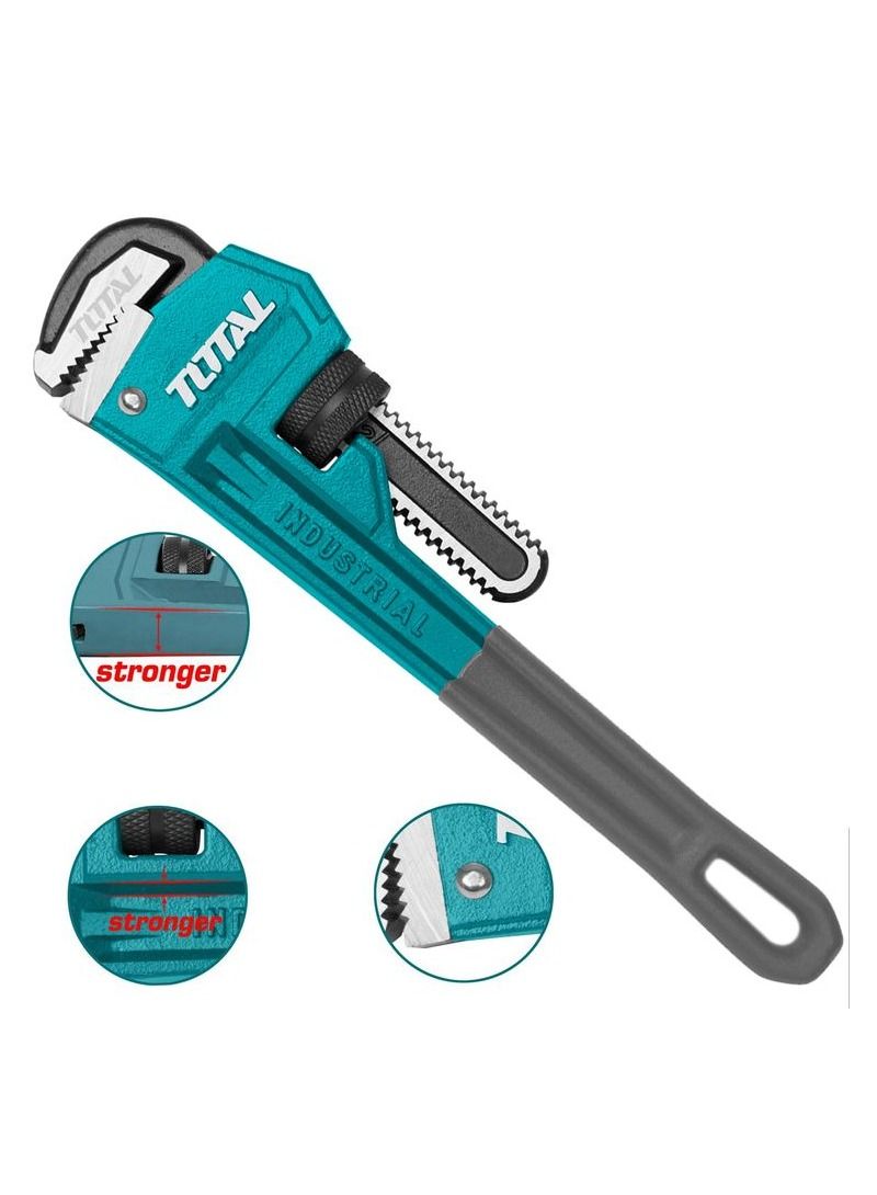 TOTAL Tht171006 Pipe Wrench 10inch 250mm Single Sided Drop Pipe Wrench Max Clamping Diameter 34mm  - Image 5
