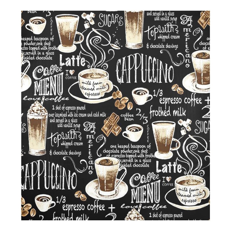 Wamika Coffee Bean Cappuccino Latte Dishwasher Stickers Magnetic Black Coffee Lover Cup CoCo Kitchen Fridge Magnet Cover Decals Home Decorations Vinyl Sticker Reusable 23W x 26H inches - Image 2
