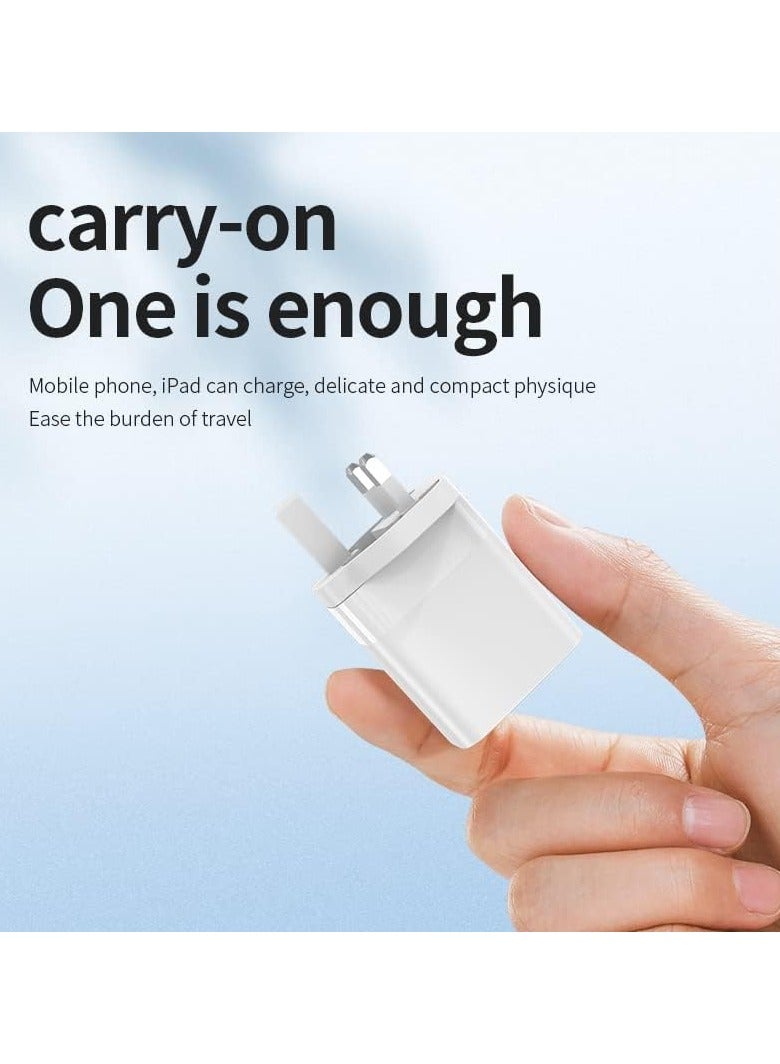EKR EKR 45W GaN Type C Power Adapter, White, Compatible with iPhone14/13/12/11, Samsung Galaxy, Pixel, iPad, AirPods and more  - Image 2