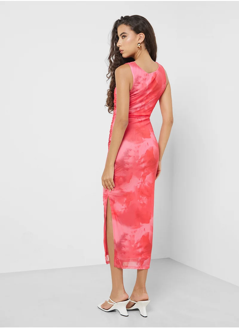 Ginger Mesh Bodycon Maxi Dress