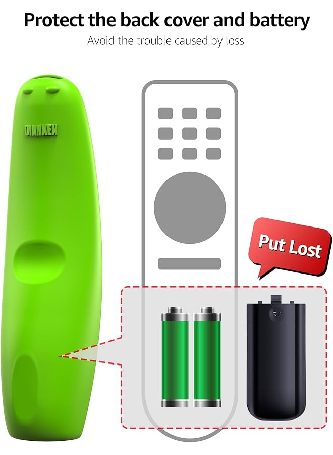 erorex 1 Pcs Glow Protective Cover For Lg An Mr600 Lg An Mr650 An Mr18Ba An Mr19Ba Remote Control Case For Lg Smart Tv Silicone Case Anti Drop Slip Scratch Dust Water Green  - Image 5
