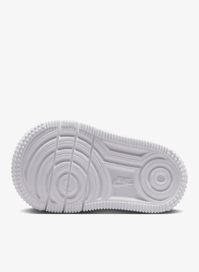Nike WHITE/BLACK Infant Force 1 Low Print Easyon Bt  | Best Price UAE