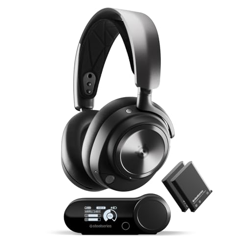 SteelSeries Arctis Nova Pro Wireless Multi-System Gaming Headset - Premium Hi-Fi Drivers - Active Noise Cancellation - Infinity Power System - ClearCast Gen 2 Mic - PS5, PS4, PC, Switch, Mobile - Image 1