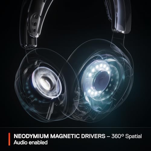 SteelSeries Arctis Nova Pro Wireless Multi-System Gaming Headset - Premium Hi-Fi Drivers - Active Noise Cancellation - Infinity Power System - ClearCast Gen 2 Mic - PS5, PS4, PC, Switch, Mobile - Image 4