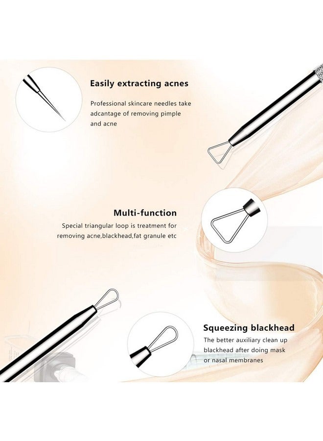 Beauenty 5 Pcs Blackhead Remover Tools Kit Best Acne Pimple Comedone Extractor with Metal Case - Treatment Whitehead Popping Zit Removing for Nose Face Skin Risk Free  - Image 4