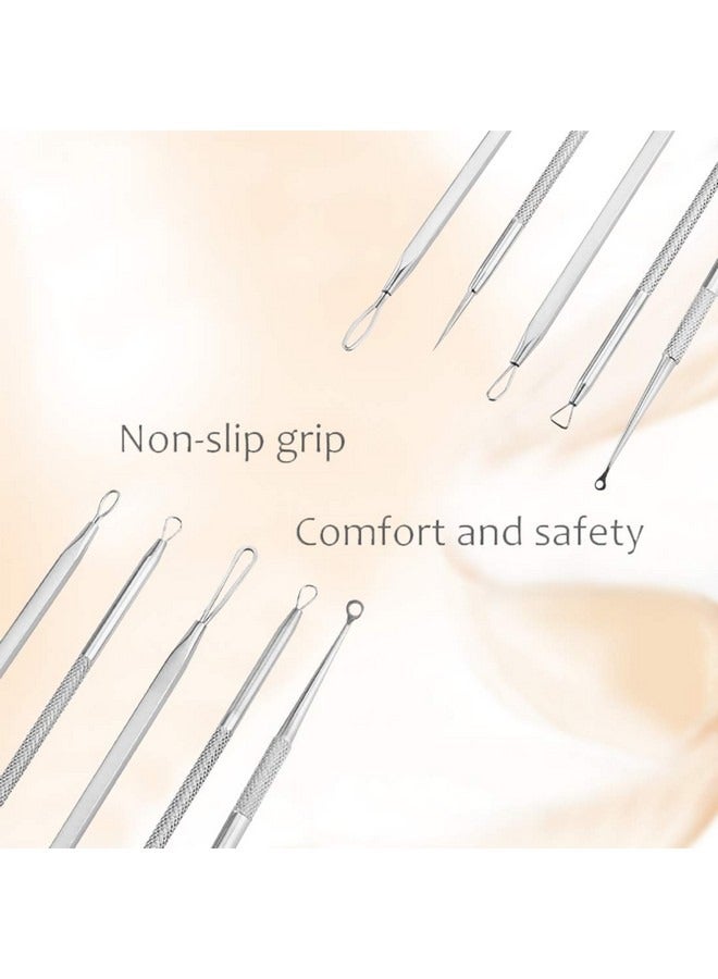 Beauenty 5 Pcs Blackhead Remover Tools Kit Best Acne Pimple Comedone Extractor with Metal Case - Treatment Whitehead Popping Zit Removing for Nose Face Skin Risk Free  - Image 3