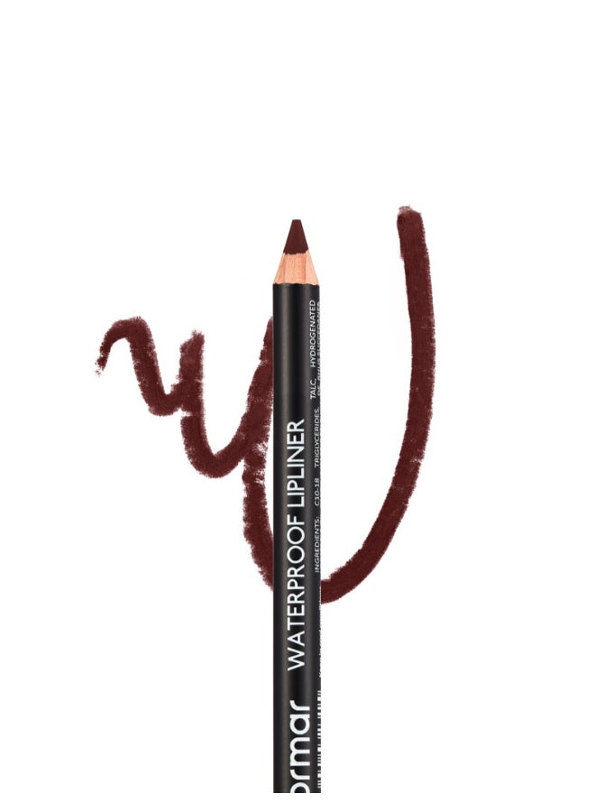 flormar Highly Pigmented & Matte Finish Waterproof Lipliner Pencil 245 Chocolate Fondue - Image 2
