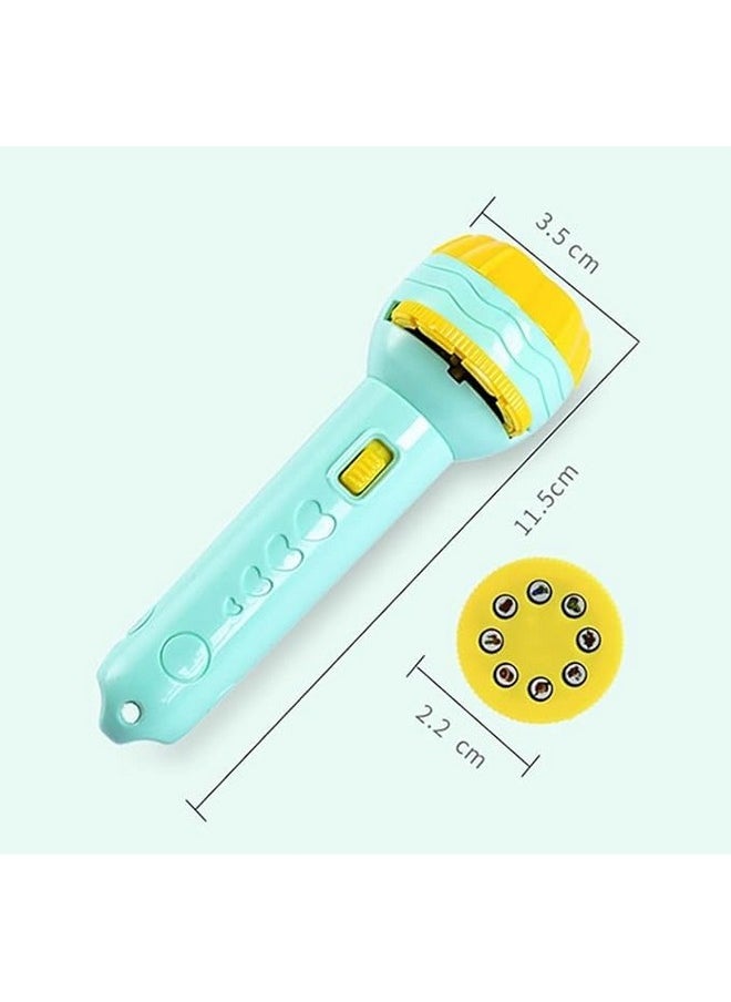Goyal's - Goyal's 3 Slide Projector Flashlight Torch with 24 Patterns, Including ABCD Alphabets, Animals, Fruits Slides - Image 1