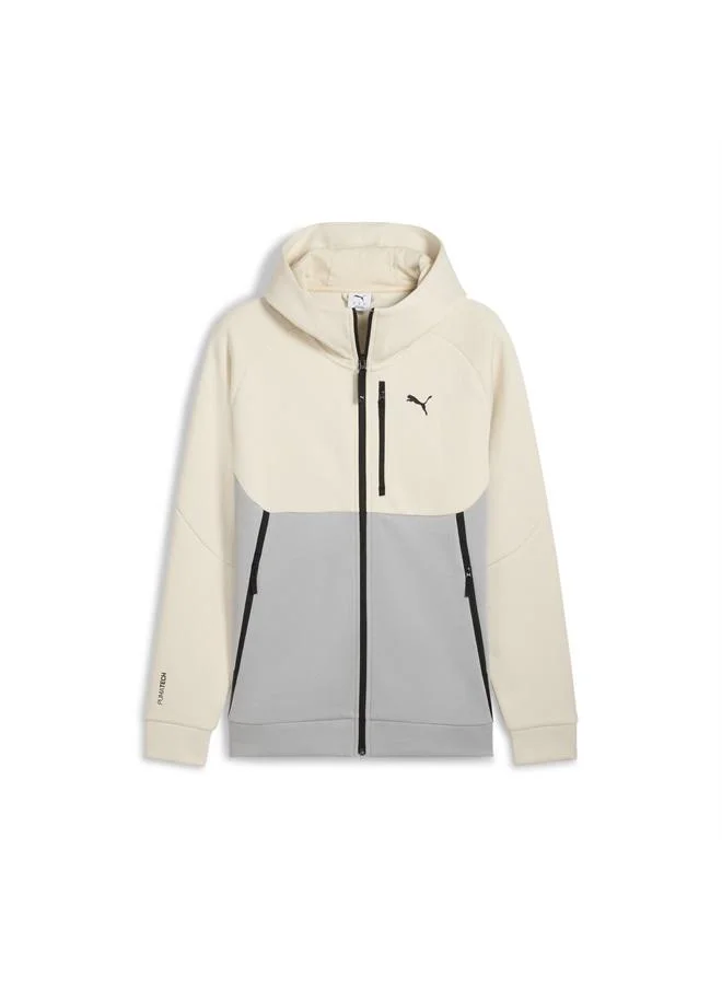 Puma Alpine Snow-Gray Echo PUMATECH Full-Zip Hoodie Men for Men | Best Price UAE