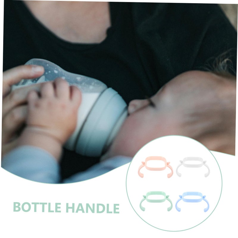 4 Pack Baby Bottle Holder Grip Handle Easy Install Practical Feeding Accessory - Image 5