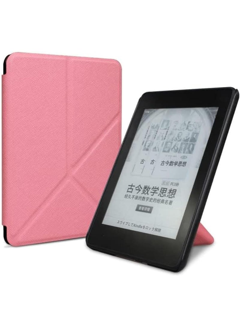 Compatible with 7-inch Kindle Paperwhite 12th Gen 2024 Case Cover Lightweight Shell Foldable Cover with Auto Wake/Sleep & Multi-Viewing Angles Protection Shell for Paperwhite e-Reader (Pink) - Image 4