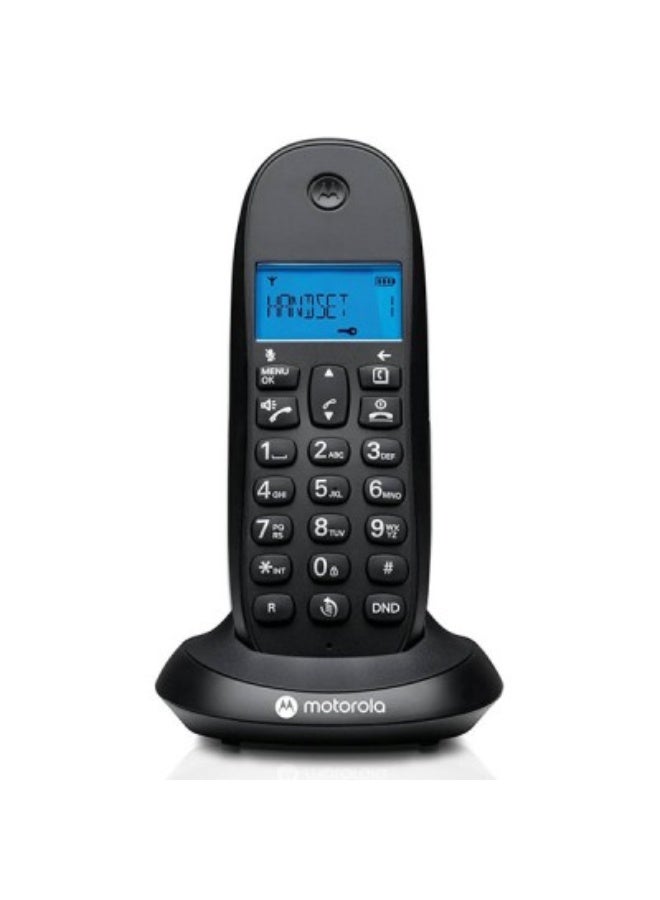 Motorola C1001CB Cordless Phone - Black - Image 1