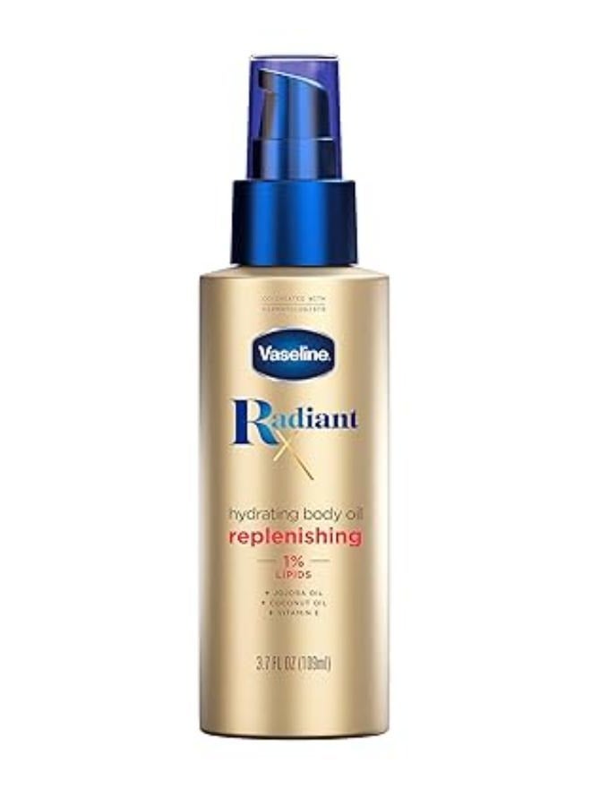 Vaseline Radiant X Replenishing and Hydrating Body Oil with 1% Lipids Jojoba Oil Coconut Oil & Vitamin E 109 ml