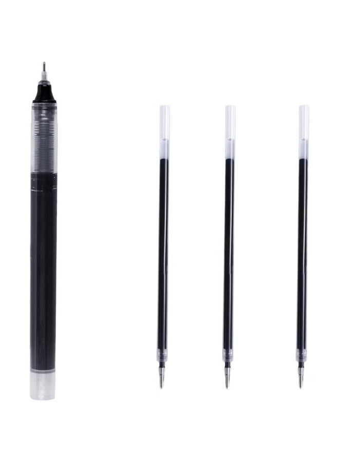 Lopet Rollerball Pen, Black Ink, 0.5Mm, Quick-Drying, For Students' Exams, Writing Practice, Full Needle Tube Carbon Pen, 20 Pieces, Lt-0091 - Image 1