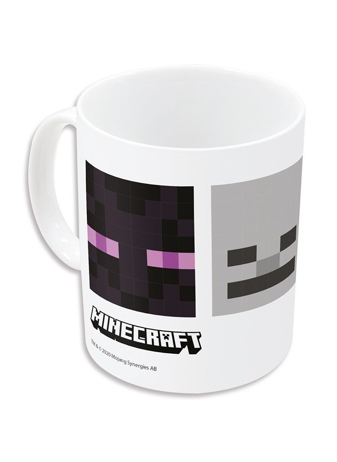 STOR STOR Mojang Mug Ceramic Minecraft 325Ml With Handle| Set Of 1 Pcs Tea/Coffee Round Shape| Microwave & Dishwasher Safe, Freezer Safe | Ideal For Daily Use Coffee, Tea, Milk & Gifting | Color Multicolor  - Image 1
