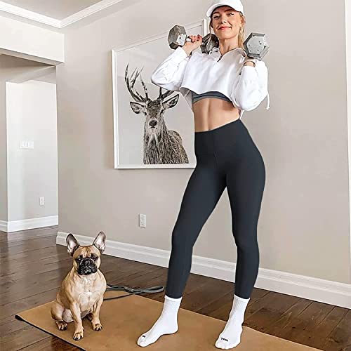 KeepCart Women's Skinny Soft Tummy Control Shape Your Body High Rise Workout Sports Leggings Waist Size Fits Up To : 26 To 34 Inch (Black) - Image 4