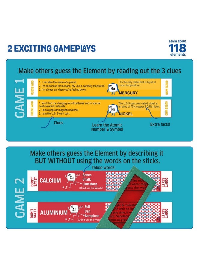 Chalk and Chuckles Science Toys, Smart Sticks Elemental Chemistry Game for Kids Age 8-10-12-14 Years, Gift for Boys and Girls 8-12 Year Old, STEM Puzzle and Game - Image 4