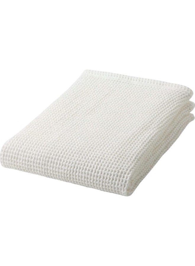 Muji Cotton Honeycomb Bath Towel, Thin, Pure Cotton Soft, Extra Large, Quick-Drying, Absorbent, 70×140Cm, White - Image 1