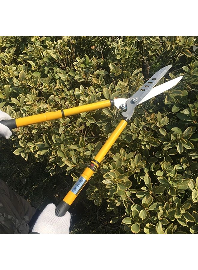 Yellow Garden Pruning Scissors High Carbon Steel Branch Trimming Tool - Image 3
