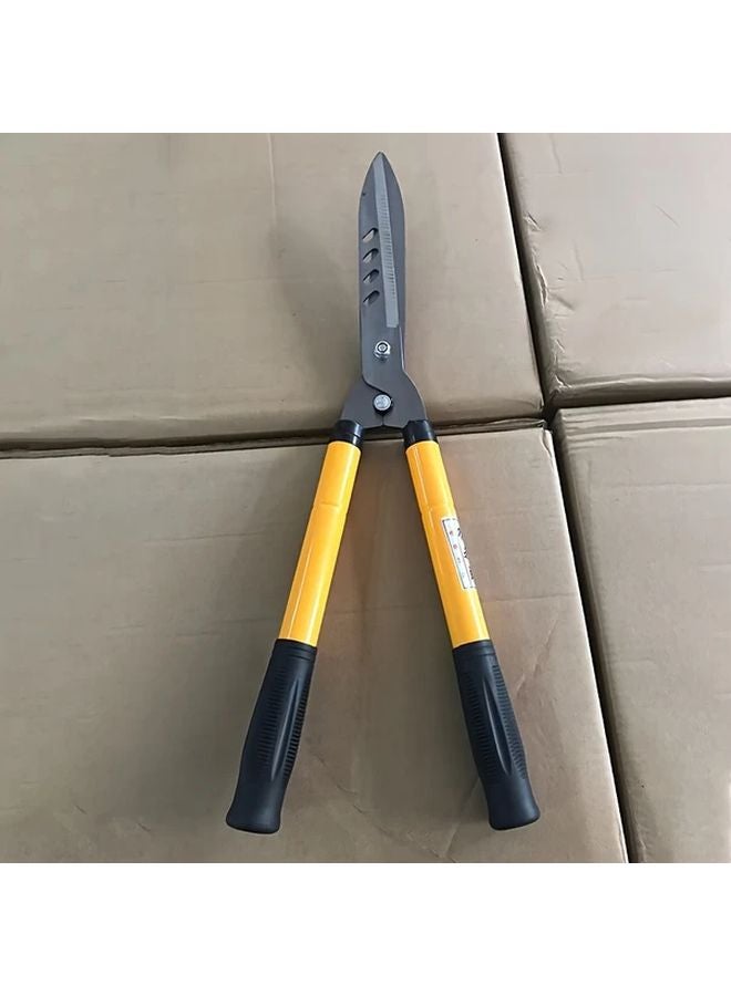 Yellow Garden Pruning Scissors High Carbon Steel Branch Trimming Tool - Image 1