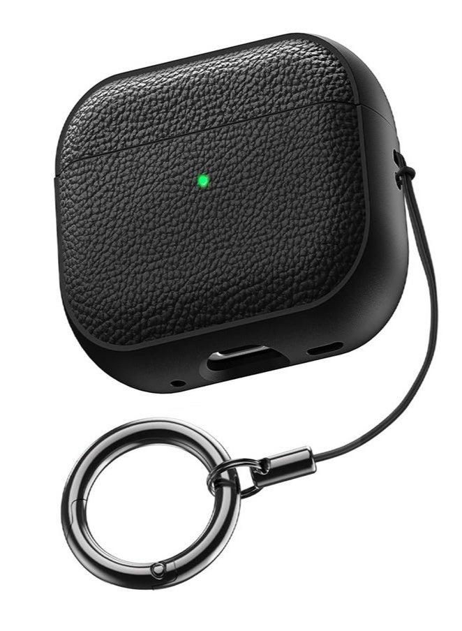 Case for AirPods 4 Case Cover with Keychain, TPU Case Soft Skin Silicone Protective for Apple AirPods 4th Generation Charging Case - Image 1