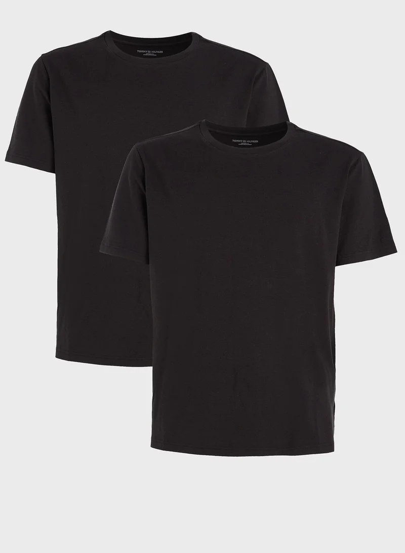 TOMMY HILFIGER 2 Pack Essential Crew Neck T-Shirt