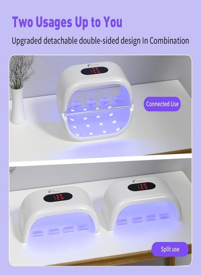 OSBANG Upgraded Version UV Light for Resin, Double-Sided, Fast Hardening, UV Resin Lamp, USB Line & Large Digital Display Timer, Long Setting UV Light with Silicone Mold, for Crafts, Jewelry Making - Image 3