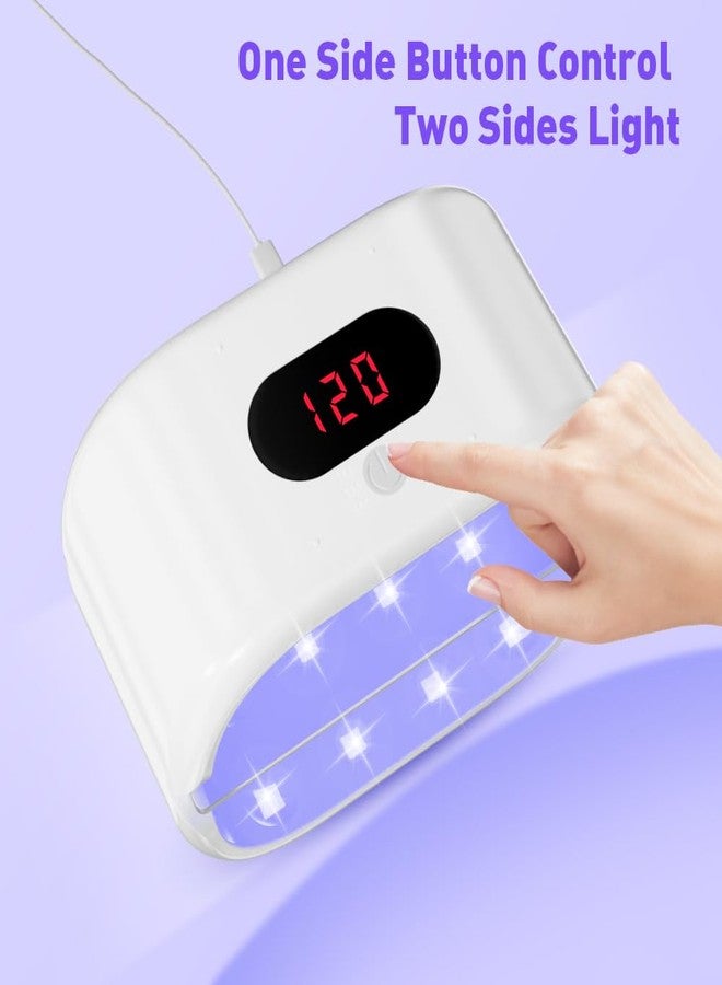 OSBANG Upgraded Version UV Light for Resin, Double-Sided, Fast Hardening, UV Resin Lamp, USB Line & Large Digital Display Timer, Long Setting UV Light with Silicone Mold, for Crafts, Jewelry Making - Image 4