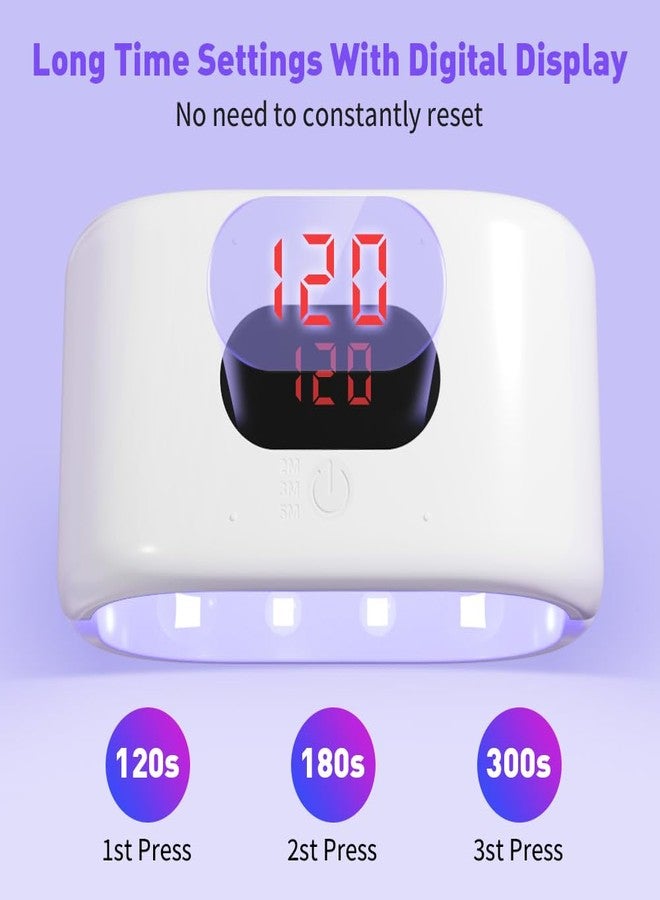 OSBANG Upgraded Version UV Light for Resin, Double-Sided, Fast Hardening, UV Resin Lamp, USB Line & Large Digital Display Timer, Long Setting UV Light with Silicone Mold, for Crafts, Jewelry Making - Image 5