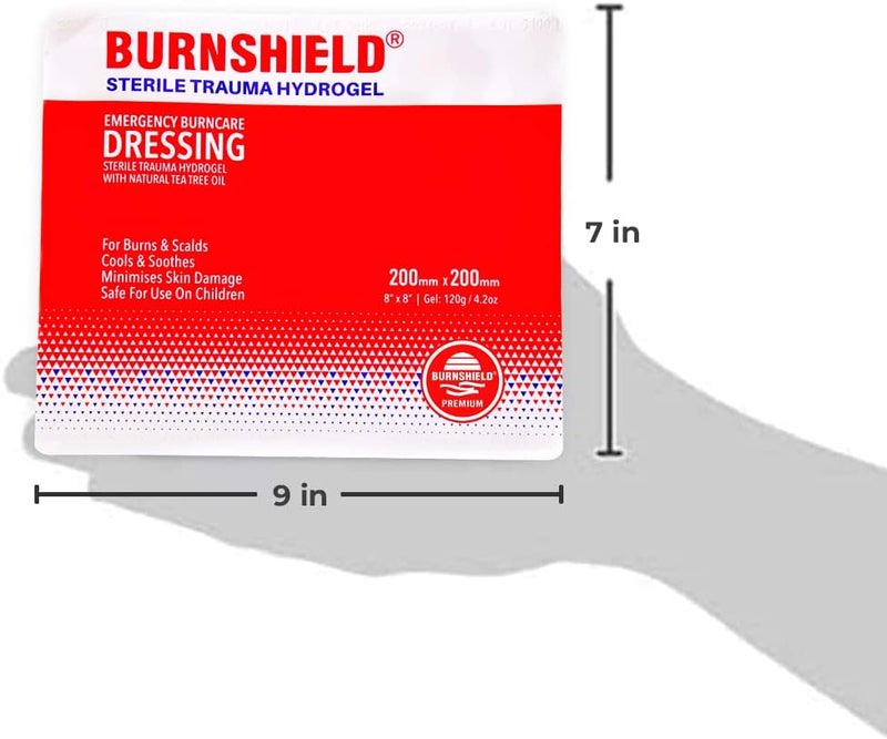 Burnshield Sterile Emergency Burn Dressing 8x8 20cm x 20cm Cools The Burn - Image 5