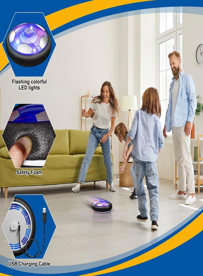 Ancesfun Hover Soccer Ball Kids Toys for Boys Girls Ages 3 4 5 6 7 8-12, Rechargeable Hover Ball with Colorful LED Lights and Protective Foam, Air Power for Soccer Game Indoor - Image 3
