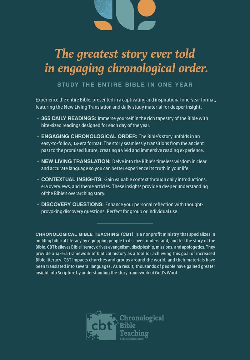NLT One Year Chronological Study Bible (Sage) - Image 2