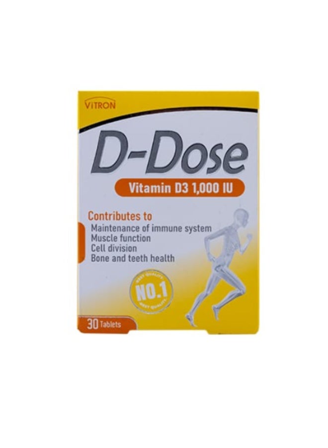 D-Dose Vitamin D3 1000 IU Tablets 30s
