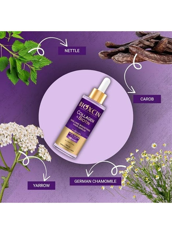 BIOXCIN COLLAGEN & BIOTIN VOLUME BOOSTING HAIR SERUM 100ML - Image 5