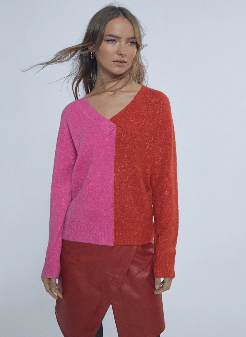 Lola Casademunt Two-tone flowing sweater