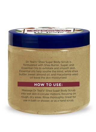 Shea Sugar Body Scrub with Shea Butter & Almond Oil for Gentle Exfoliation - Deeply Moisturizes & Smooths Skin with Macadamia Oil (538 g) - view 3