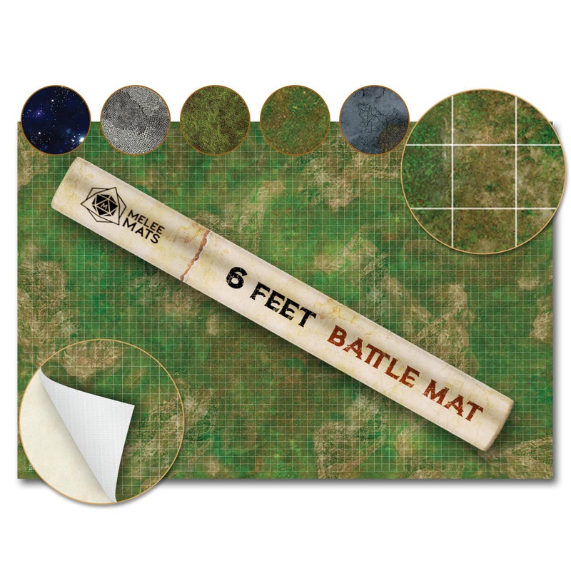 Melee Mats Wargaming Battle Mat 48x72 Terrain for Warhammer 40K Dungeons and Dragons Tabletop RPG Miniatures Strategy Games Durable Vinyl Map - Image 2